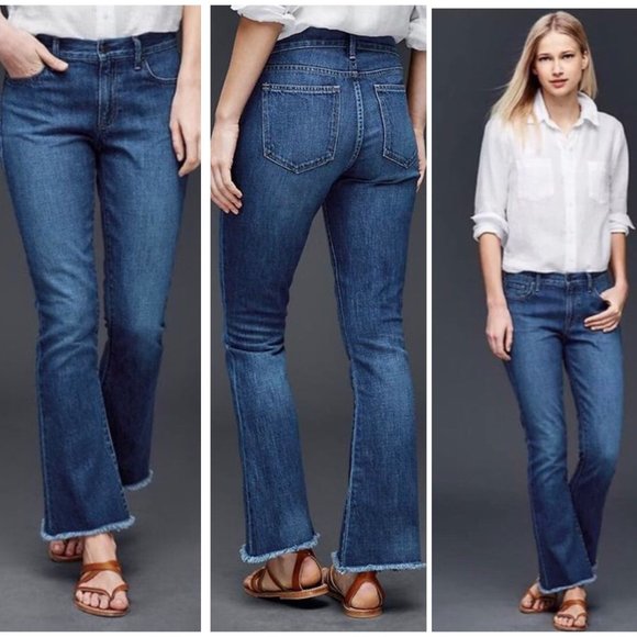 GAP Denim - Gap Original Summer Flare Medium indigo Jeans 28R